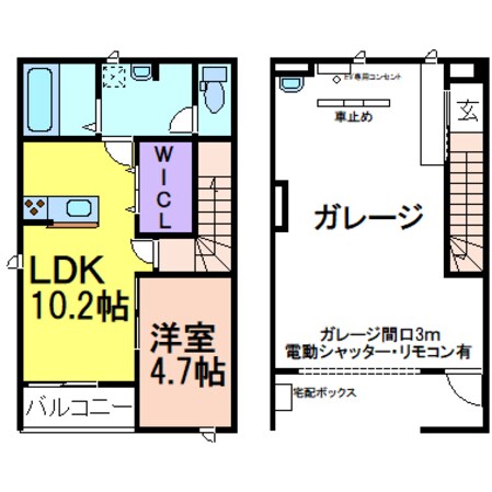 新鹿沼駅 徒歩9分 1階の物件間取画像